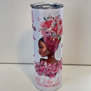 New 20 ounce Stainless Steel Tumbler “Breast Cancer”